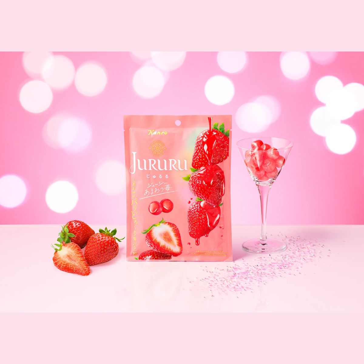 カンロ じゅるる Jururu あまおう苺 60g 4袋 6袋 飴 キャンディ いちご イチゴ まとめ買い ｜ 送料無料 2