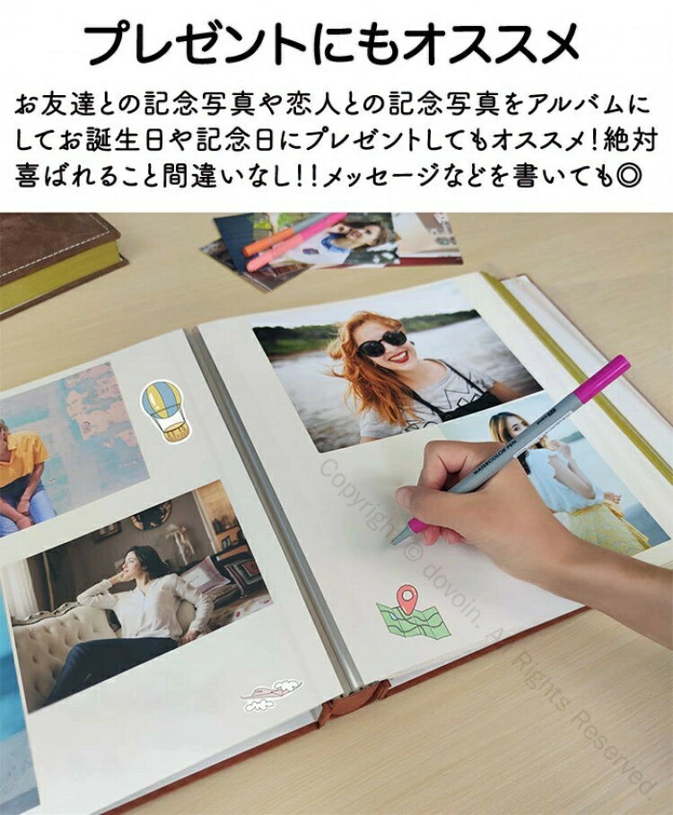 アルバム 貼るタイプ 大容量 写真入れ 粘着式...の紹介画像2