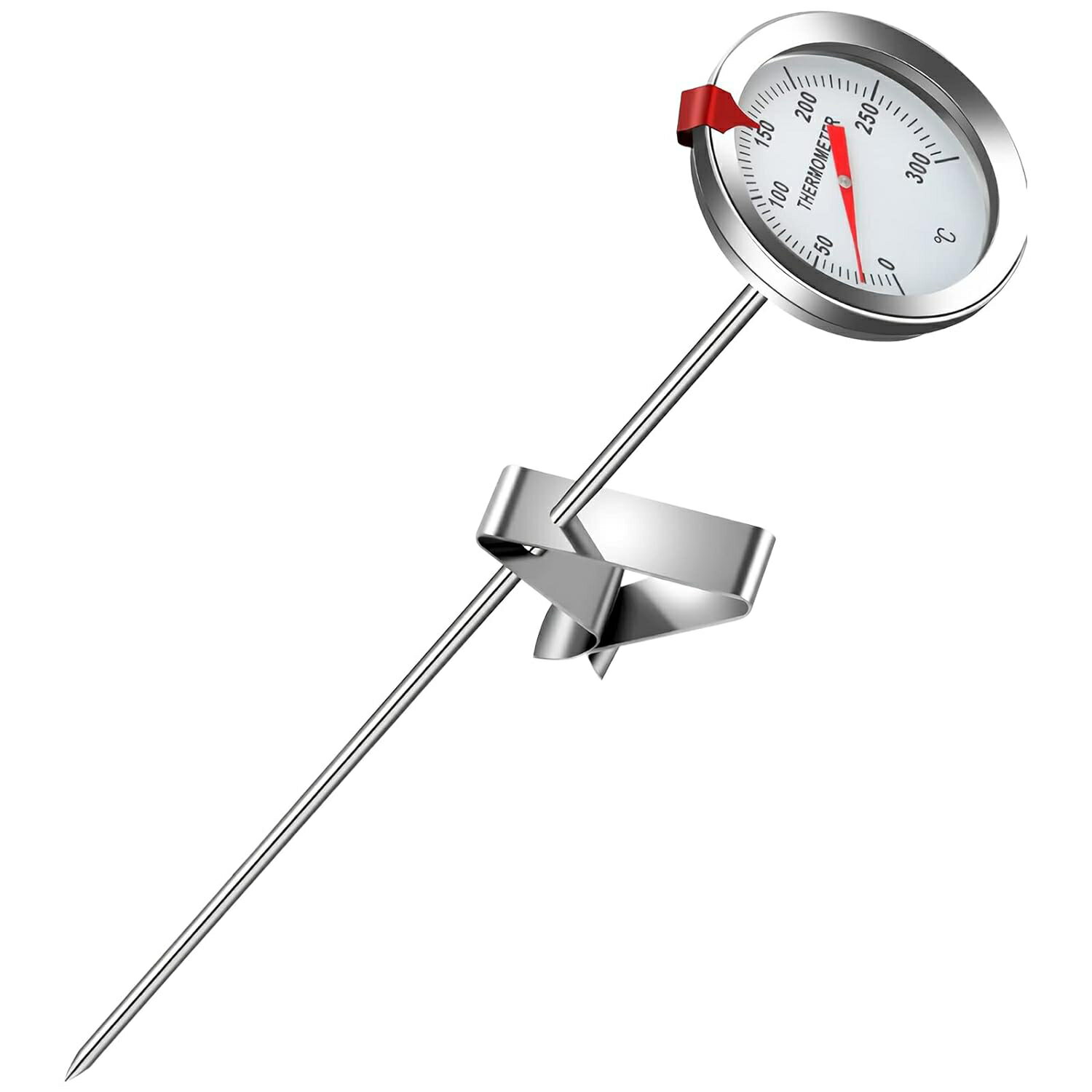 温度計 料理用 油 調理用温度計 揚げ物 天ぷら キッチン 調理 温度測定用 0℃〜300℃測定 304ステンレス