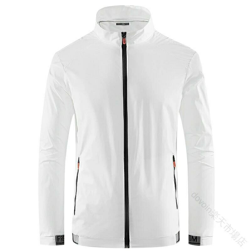 メンズウィンドブレーカー アウトドアジャケット 軽量 撥水 uvカット upf30+ マウンテンパーカー スポーツウェア 春夏秋用 登山 キャンプ ランニング用 長袖 薄手 ユニセックス風 2