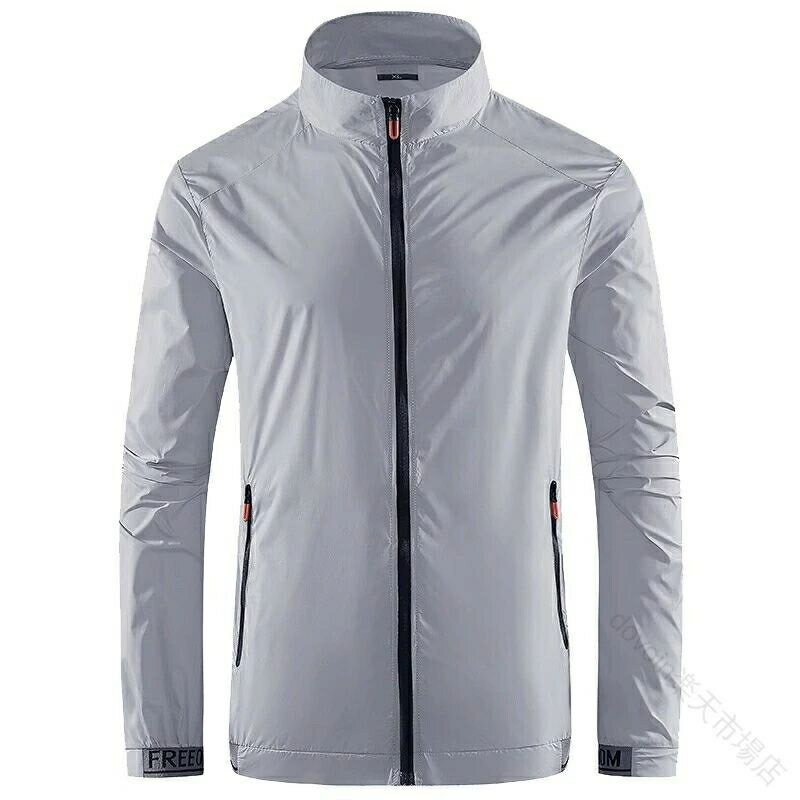 メンズウィンドブレーカー アウトドアジャケット 軽量 撥水 uvカット upf30+ マウンテンパーカー スポーツウェア 春夏秋用 登山 キャンプ ランニング用 長袖 薄手 ユニセックス風 3