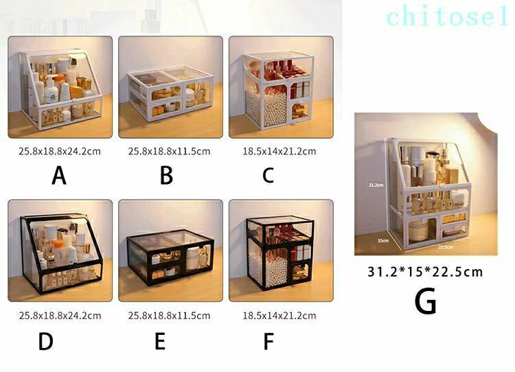 メイクボックス コスメボックス 大容量 コスメ収納 透明 蓋付き 化粧品 収納 ボッ...