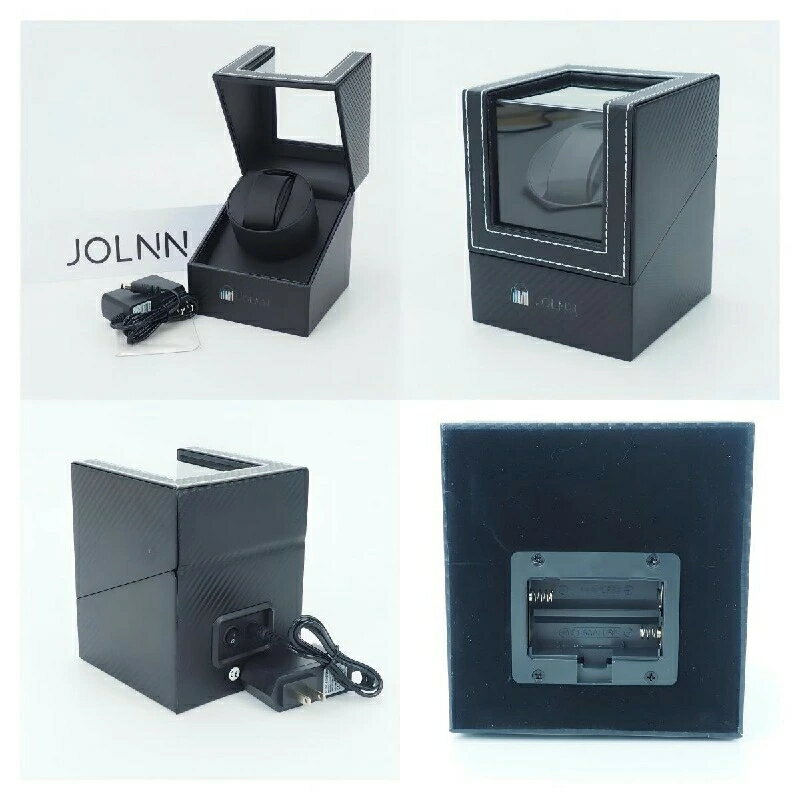 ワインディングマシーン1本ウォッチワインダー自動巻き上げ機機械式1本巻腕時計ケース静音設計ギフトレザー調腕時計収納プレゼントマブチモーター