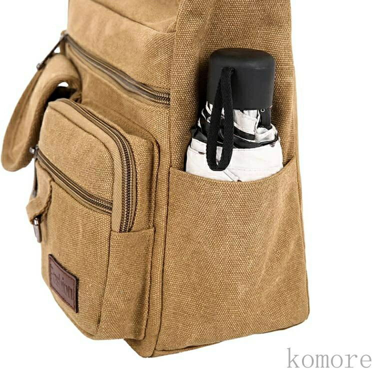 鞄 カジュアルバッグ 丈夫 ショルダーバッグ 耐摩 アウトドア ズック メッセンジャーバッグ キャンバスバッグ メンズ 旅行 ショルダーバック キャンバス カバン