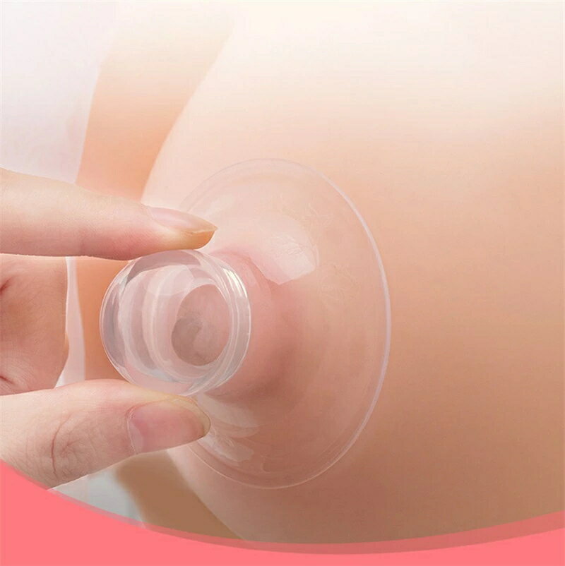 乳頭補正器 2個セット シリコン製 目立たない透明設計 柔軟素材 乳首吸引 陥没矯正 扁平解消 授乳準備 収納ケース付き 自宅で簡単ケア 2