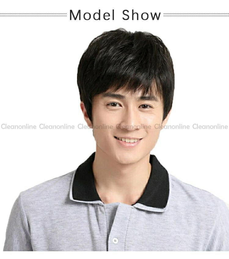 男性 ダークブラウン 爽やか カツラ メンズ 紳士 父の日 黒髪 ウィッグ フルウィッグ 増毛 ミディショート つけ毛 薄毛 ショート 3