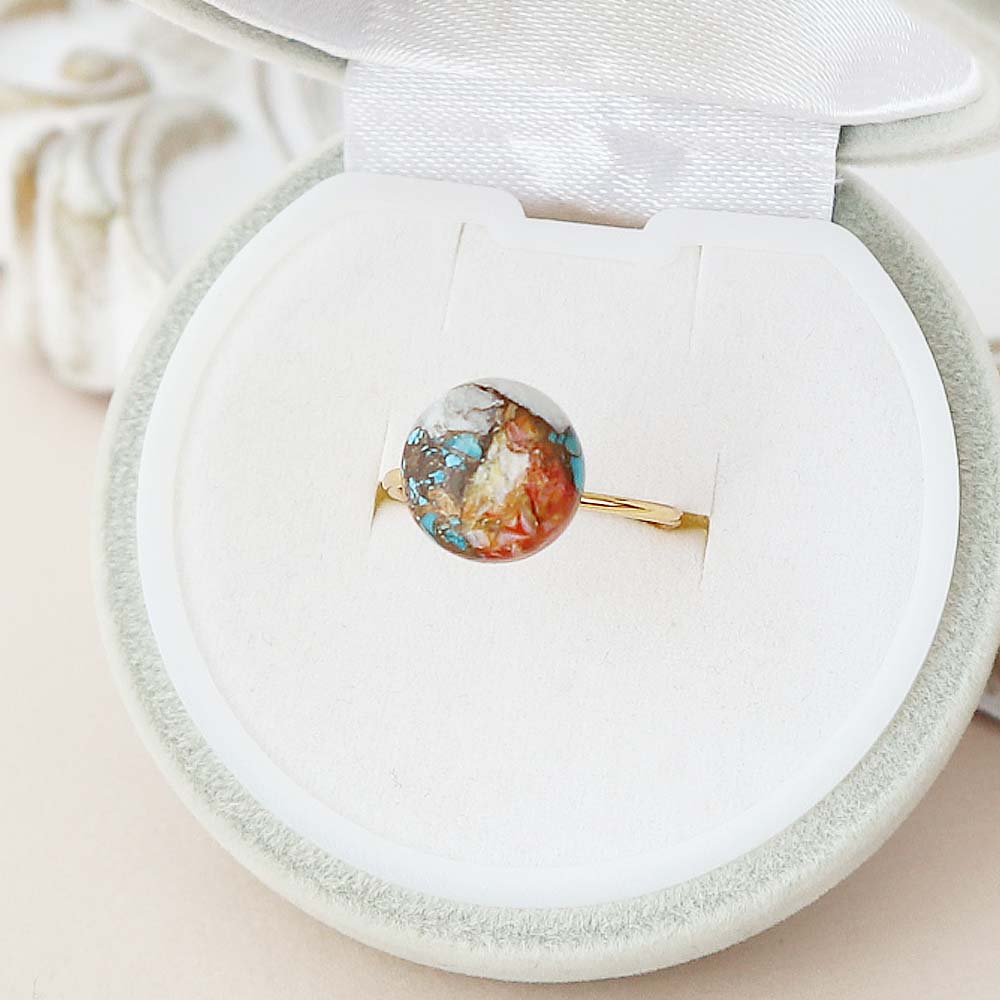 オイスターカッパーターコイズラウン...