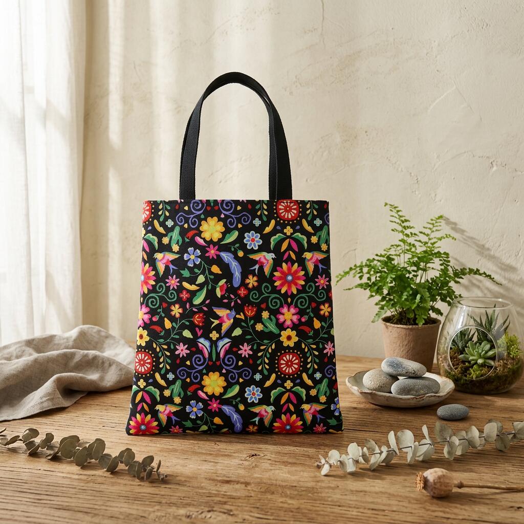 Alazhar55 sch 花柄 トートバッグ ブランド WOMEN オリジナル総花柄 縦