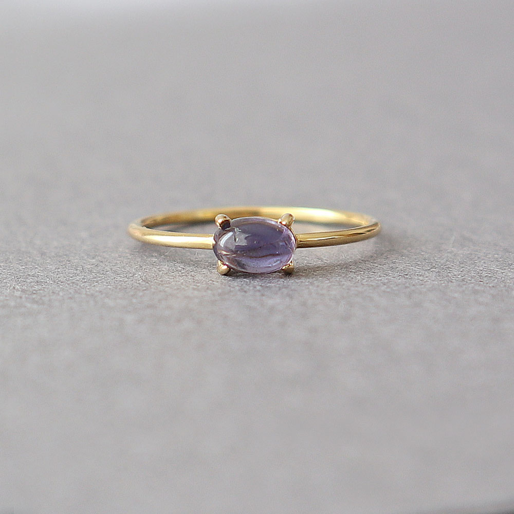 アイオライトオーバルカボション約6...