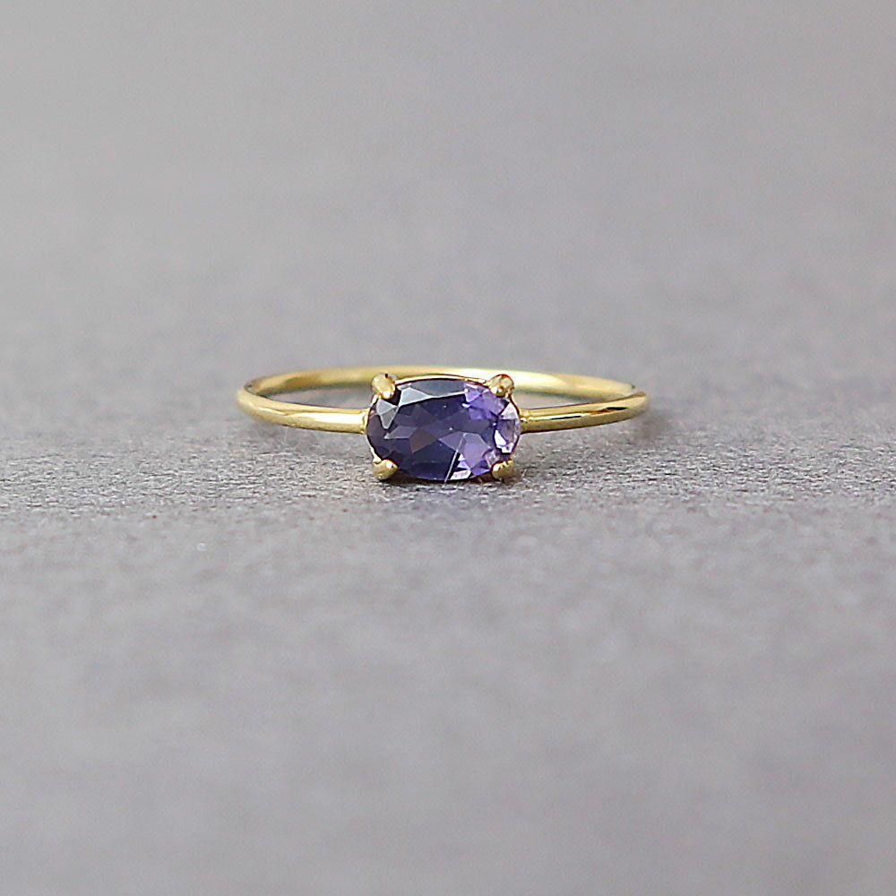 アイオライトオーバルファセットカッ...