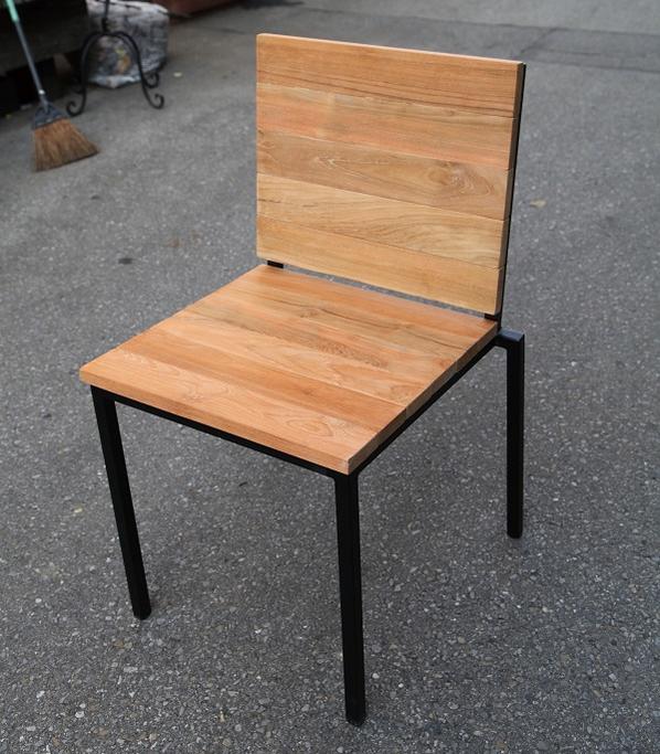 アイアンウッドアームレスチェア 34262【送料無料】(ガーデンチェア,椅子,イス)