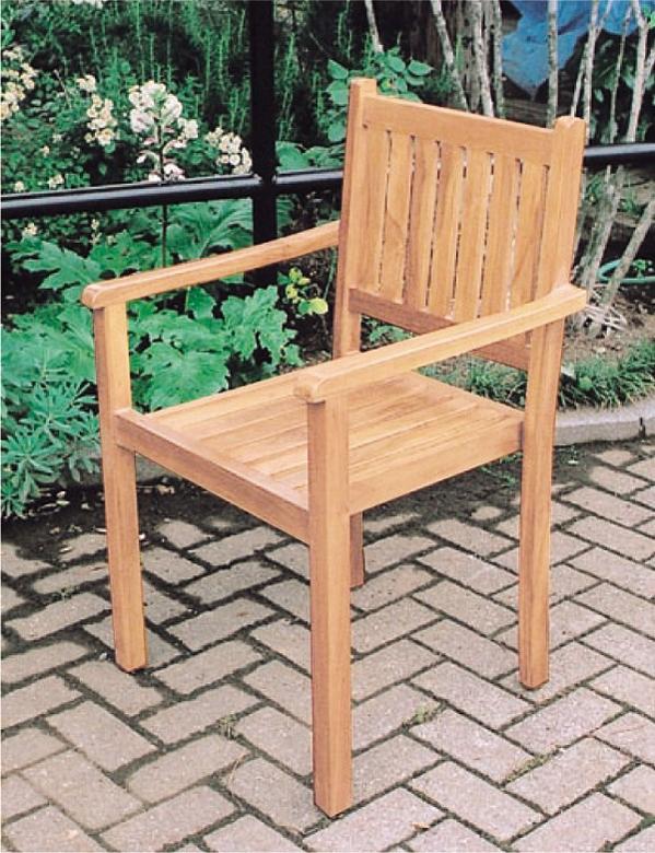 シンプルスタッキングチェア 36711【送料無料】(ガーデンチェア,椅子,イス)