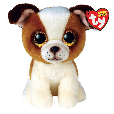 【PLUSmm】【Ty】Beanie Boo's ヒューゴ(M)　ぬいぐるみ/犬（36396）【送料無料】 （犬、いぬ、イヌ、ぬいぐるみ、人形、玩具、おもちゃ、キャラクターグッズ、プレゼントに最適）(3.0)
