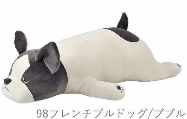 りぶはあと正規品【プレミアムねむねむアニマルズ】抱きまくら　Mサイズ【種類：フレンチブルドッグ ブブル（48902-98） 】　【送料無料】（イヌ、いぬ、犬、ドッグ、抱き枕、クッション、ぬいぐるみ、キャラクターグッズ、インテリア雑貨、プレゼントに最適）のサムネイル
