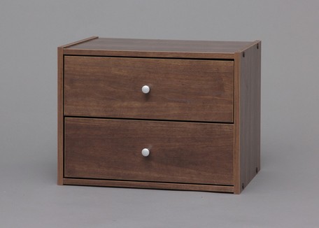 【アイリスオーヤマ】【スタックボックス】スタックボックス　引出付き　STB-400H　ブラウン（227743） 【送料無料】（洋服ケース、チェスト、収納ボックス、インテリア雑貨、おもちゃ箱）