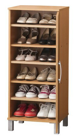 ワンドア シューズボックス（ナチュラル）（26189） 【送料無料】(収納ラック 靴箱,下駄箱,シューズボックス,玄関収納家具)