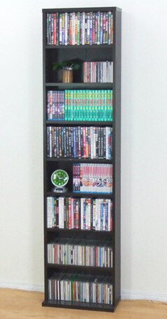 文庫本棚 W450 S　(ダークブラウン) （45039） 【送料無料】（収納家具、ラック、シェルフ、本棚）