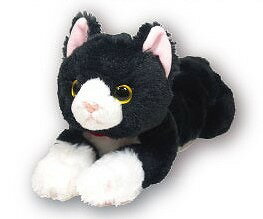 乐天商城 - 【PLUStt】ひざねこ　ハチワレ　Sサイズ（P-6242）【送料無料】（ねこ、ネコ、猫、ぬいぐるみ、人形、玩具、おもちゃ、キャラクターグッズ、プレゼントに最適）