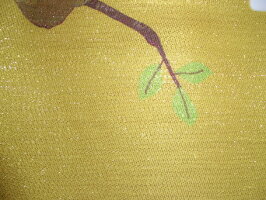 【金糸】【のれん七福桜ふくろう】ゴールド(13340)【送料無料】(インテリア、のれん、暖簾、キッチン用品)