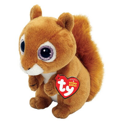 乐天商城 - 【PLUStt】【Ty】Beanie Babies スクワイア (M)　ぬいぐるみ/リス/動物　（40196） 【送料無料】（リス、人形、玩具、おもちゃ、ぬいぐるみ、キャラクターグッズ、プレゼントに最適）
