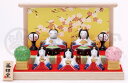 (納期1週間程度) ★ひな祭り★「置物とインテリア」雛人形 【染錦華小紋飾り雛(平飾り)】(2634) 【送料無料】(置物、雛人形、ひな祭り)