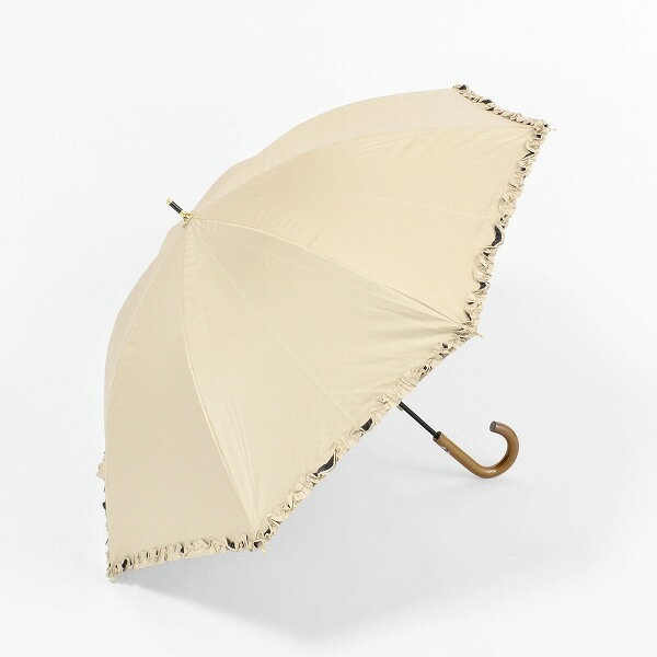 Rakuten - 【遮光＆遮熱】黒コーティング晴雨兼用傘 50cm手開き『プチフリル』【送料無料】 （日傘、UV対策、紫外線対策、晴雨兼用、傘、雨傘、長傘）