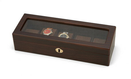 【Wooden Watch Case】木製ウォッチケース5本用 （856-120） 【送料無料】 （ギフト 小物入れ インテリア雑貨 時計ケース）como-1084494（楽天ランキング受賞 収納ボックス ケース ガラス6位 2021/1/31デイリー）