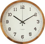 （納期1週間程度）アイナ　ウッドクロック Eina Wood Clock XL ブラウン （EIN-355BR） 【送料無料】（掛時計、掛け時計、電計、インテリアクロック）