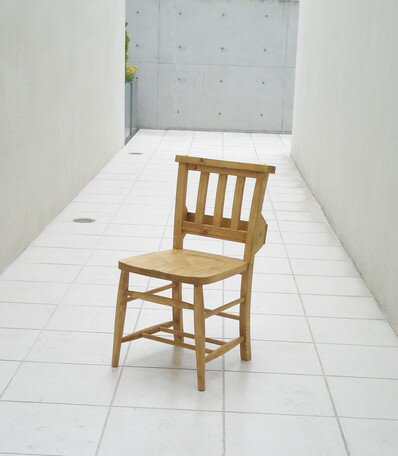 パイン材を使用したチャーチチェアー A002 1脚 【送料無料】(ダイニングチェアー、チェアー、椅子、イス、キッチン) [2]