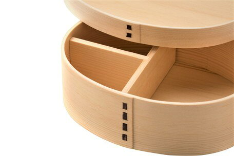 セレクトプラスの若兆wooden BENTO makie/曲げわっぱ弁当箱　蒔絵雅さくら （BENTO-7） 【送料無料】 （お弁当箱,ランチボックス,ランチBOX、ピクニック）｜アングル2