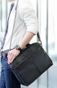 chou-porte メンズ カジュアル シンプル ショルダー バッグ ブラック グレー 通勤 営業 ノートパソコン 収納【送料無料】(リクルートバッグ、ビジネ...