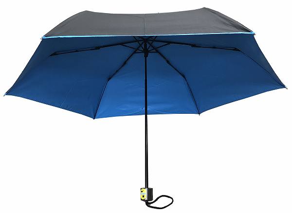 大きいサイズの晴雨兼用折たたみ傘 裏カラーコーティング (NB-634D)【送料無料】 (アンブレラ、雨傘、日傘、晴雨兼用傘、UV対策、紫外線対策、折りたたみ傘、折り畳み傘、折傘)