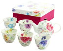 ■美濃焼ギフト■花水彩5客ポット茶器 花水彩5客ポット茶器/1セット(煎茶碗×5 ポット×1)(01823)【送料無料】(キッチン、食器、贈答、カップ、湯呑み)