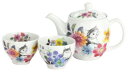 ■白磁ギフト■うらら猫ポット茶器 うらら猫ポット茶器/1セット(煎茶碗×2・ポット×1)(23001)【送料無料】(キッチン、食器、贈答、カップ、湯呑み)