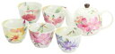 ■美濃焼ギフト■花かおり5客ポット茶器 花かおり5客ポット茶器/1セット(煎茶碗×5 ポット×1)(02366)【送料無料】(キッチン、食器、贈答、カップ、湯呑...