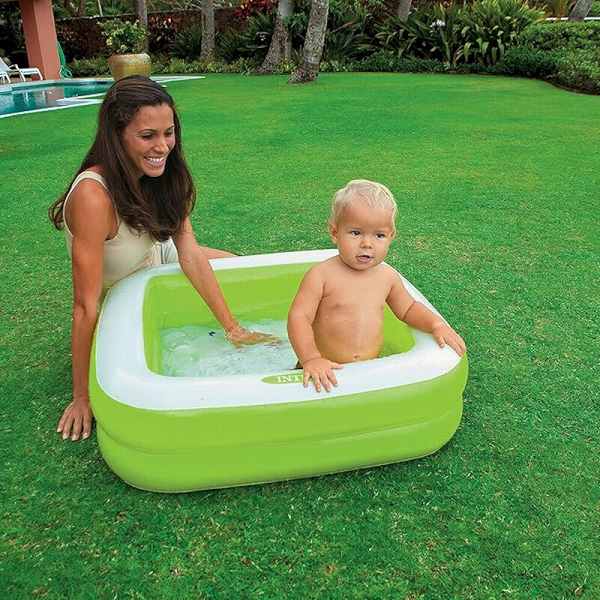 『INTEXプレイボックスプール（57100NP）　86×86×25cm』　〜角型プール〜 1点（176515G-800）（プール、水遊び、水浴び）