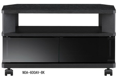 樂天商城 - コーナーTV台　【NOA】シリーズ　お部屋のコーナーにもピッタリフィットのTV台　幅60（NOA-600AV-BK） 【送料無料】（テレビボード、キャビネット、TV台、テレビ台、AVボード）