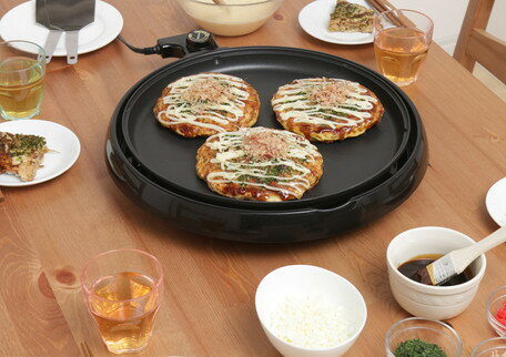 【アイリスオーヤマ】アイリスオーヤマ　丸型ホットプレート　IHP-C320-B【送料無料】 （調理用品、鍋、コンロ、電気グリルパン、ホットプレート） 3