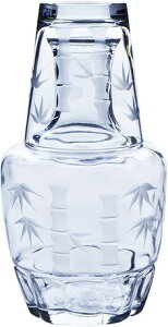 冠水瓶 竹切子 650ml 東洋佐々木ガラス 60-75 水差し コップ グラス 【送料無料】（酒器、食器、キッチン、水差し）