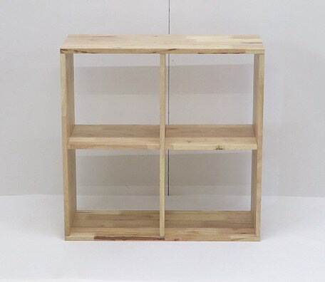 Rakuten - 2×2シェルフ（910216886） 天然木をふんだんに使ったナチュラルシリーズ ＜組立家具/NATURAL SIGNATURE＞ 【送料無料】（オープンラック、シェルフ、リビング家具、収納家具、本棚、書棚）