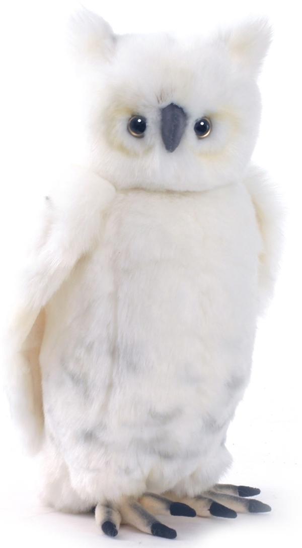 HANSA正規品　白フクロウ 3836【送料無料】（人形、置物、オブジェ、ぬいぐるみ、キャラクターグッズ）