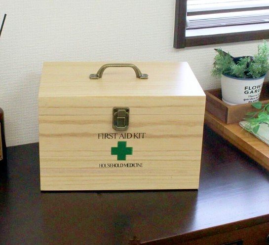 天然木救急箱 薬 くすり(YKY25)【送料無...の紹介画像3