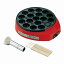 カンタンタコ焼 柄入 油引・ピック付 KS-2528(たこ焼き器、たこやき器、調理器具、キッチン用品)