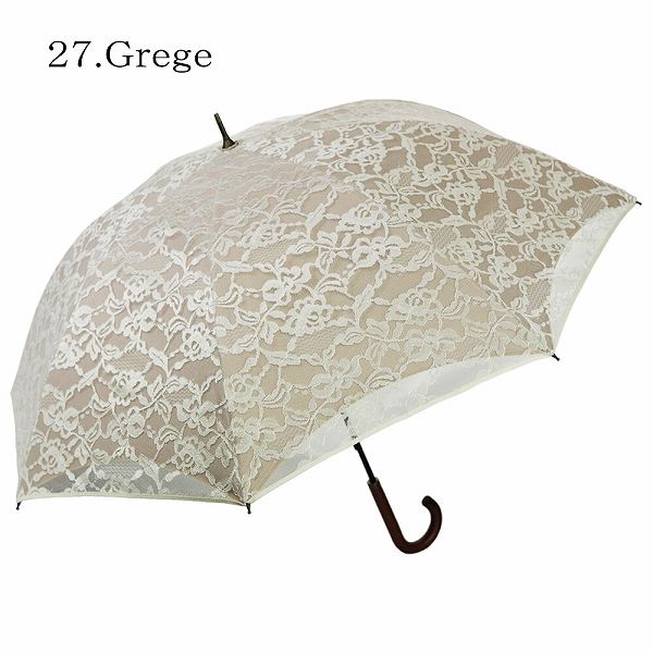 二重張りレース×花柄バックプリント 桜骨ショート日傘(HM4S7467) 【送料無料】(アンブレラ、長傘、日傘)