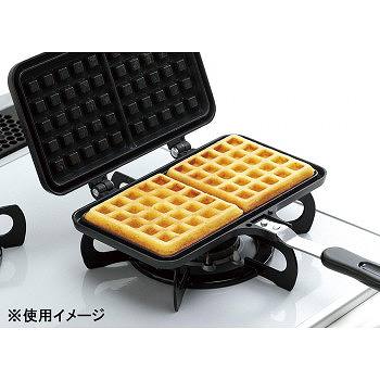 セレクトプラスのパール金属 おやつDEっSEII ふっ素加工ワッフルメーカー D-6540 【送料無料】（調理器具、フライパン、グリルパン、炒め鍋、キッチン）｜アングル2