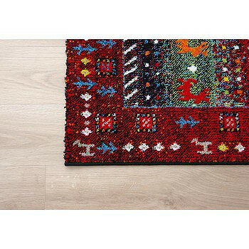 玄関マット ウィルトン織り 約60×90cm レッド 2048969 【送料無料】(ラグ、玄関マット、カーペット、エントランスマット) [3]