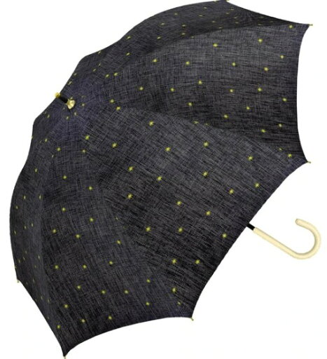 assa スター刺繍 デニム風生地 日傘 長傘 FL904【送料無料】(婦人傘、雨傘、アンブレラ、長傘、晴雨兼用傘、日傘、UV対策、紫外線対策) assa スター刺繍 デニム風生地 日傘 長傘 FL904【送料無料】(婦人傘、雨傘、アンブレラ、長傘、晴雨兼用傘、日傘、UV対策、紫外線対策)