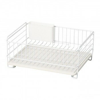 Stainless Goods - パール金属 スキット 珪藻土トレー水切りバスケット ホワイト HB-4985 【送料無料】(水切りバスケット、キッチン収納、キッチンラック)