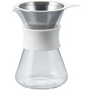HARIO ハリオ Glass Coffee Maker 400mL ステンレスコーヒーフィルターセット S-GCM-40-W 【送料無料】(ドリッパー、コーヒードリップ)