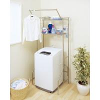 【アイリスオーヤマ】オールステンレスランドリーラック AS-192LR (W670〜1030×D635×H1900)【送料無料】(洗面収納、収納家具、洗濯機ラッ...